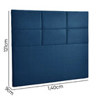 Cabeceira Estofada Milena 1,40 Solteiro Veludo Star Confort