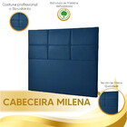 Cabeceira Estofada Milena 1,40 Solteiro Veludo Star Confort