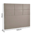 Cabeceira Estofada Milena 1,60 Solteiro Veludo Star Confort