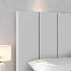 Cabeceira Estofada Modular Box Casal 1,40 Jogo 2 Mesinha Pequ