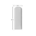 Cabeceira Estofada Nuvem Para Cama Box Casal/Queen Branco Gelo