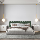 Cabeceira Estofada Nuvem Para Cama Box Casal/Queen Verde