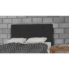 Cabeceira Estofada P/ Cama Box Solteiro 90cm Suede Preto