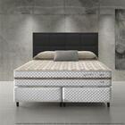 Cabeceira Estofada Painel Cinza Para Cama Box Casal Queen 160