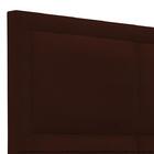 Cabeceira Estofada Painel Marrom Para Cama Box Solteiro 90cm