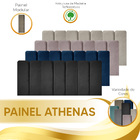 Cabeceira Estofada Painel Modulada Athenas Veludo Cama Box Ki