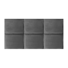 Cabeceira Estofada Painel Modulada Italia Veludo Cama Box Cas