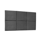 Cabeceira Estofada Painel Modulada Italia Veludo Cama Casal 1