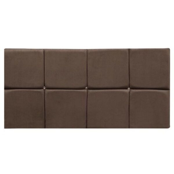 Cabeceira Estofada Painel Queen 160 Cm Cristal Suede Marrom