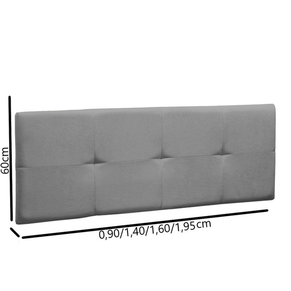 Cabeceira Estofada Painel Suspenso Valentina Casal King Size