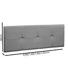 Cabeceira Estofada Painel Suspenso Valentina Casal Queen Size