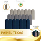 Cabeceira Estofada Painel Texas Modulado Veludo Cama Casal 14