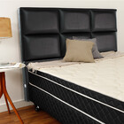 Cabeceira Estofada Para Cama Box Casal 127x142cm Courvin Bf C