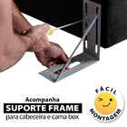 Cabeceira Estofada Para Cama Box Casal 127x142cm Swede Bf Col