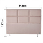 Cabeceira Estofada Para Cama Box Casal 127x142cm Swede Bf Col