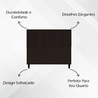 Cabeceira Estofada Para Cama Box Casal 140 Cm Classic Suede M