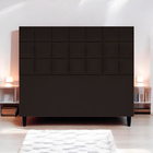 Cabeceira Estofada Para Cama Box Casal 140 Cm Florem Suede