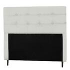 Cabeceira Estofada Para Cama Box Casal 140cm Corino Branco