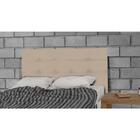 Cabeceira Estofada Para Cama Box Casal 140cm Luna Suede Bege