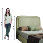 Cabeceira Estofada Para Cama Box Casal De 1,40m Suede Chicago