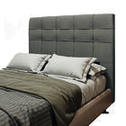 Cabeceira Estofada Para Cama Box Casal Hanover 1,40m Suede Do