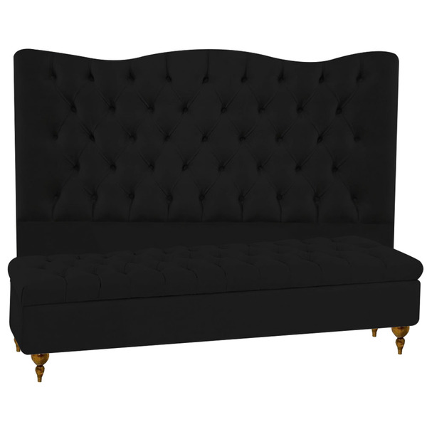 Cabeceira Estofada Para Cama Box Casal King Size 198 Cm Bia C