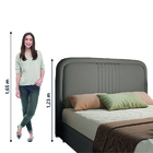Cabeceira Estofada Para Cama Box Casal Queen De 1,60m Suede C