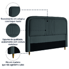 Cabeceira Estofada Para Cama Box Casal Queen De 1,60m Suede C