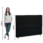 Cabeceira Estofada Para Cama Box Casal Queen Miami De 1,60m S