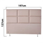 Cabeceira Estofada Para Cama Box King 127x197cm Swede Bf Colc