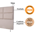 Cabeceira Estofada Para Cama Box King 127x197cm Swede Bf Colc