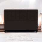 Cabeceira Estofada Para Cama Box King 195 Cm Florem Suede Cor