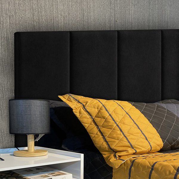 Cabeceira Estofada Para Cama Box - Módulo 20cm X 60cm Preto