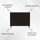 Cabeceira Estofada Para Cama Box Queen 160 Cm Classic Suede M