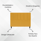 Cabeceira Estofada Para Cama Box Queen 160 Cm Classic Suede M