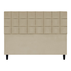 Cabeceira Estofada Para Cama Box Queen 160 Cm Florem Suede Nu