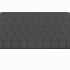 Cabeceira Estofada Para Cama Box Quenn 1,60 Cm Cinza Escuro