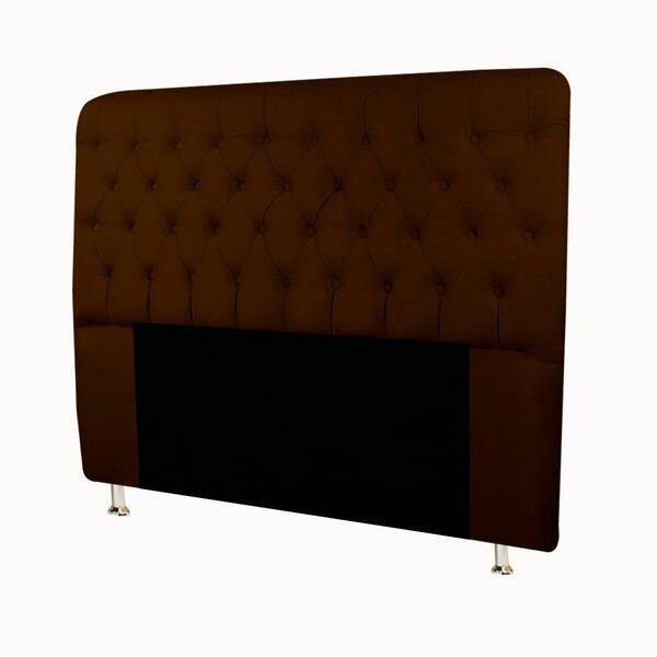 Cabeceira Estofada Para Cama Box Quenn 1,60 Cm Marrom