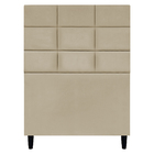 Cabeceira Estofada Para Cama Box Solteiro 90 Cm Florem Suede