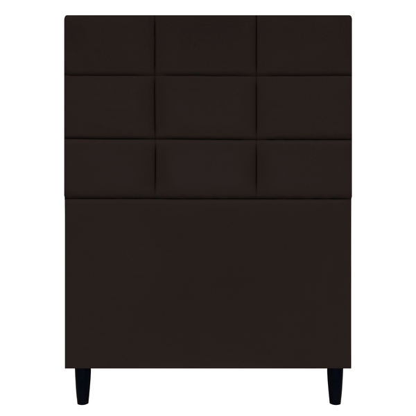 Cabeceira Estofada Para Cama Box Solteiro 90 Cm Florem Suede