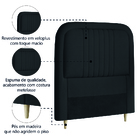 Cabeceira Estofada Para Cama Box Solteiro De 0,88m Suede Chic