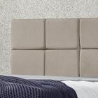 Cabeceira Estofada Para Cama Casal Box 1,40 Bella - Bege Sued