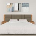 Cabeceira Estofada Para Cama Casal Dubai Carv/capuc - M. Arap