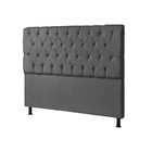 Cabeceira Estofada Para Cama Casal King 195 Cm Londres Suede