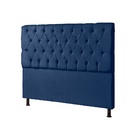 Cabeceira Estofada Para Cama De Casal Londres140 Cm Veludo  V