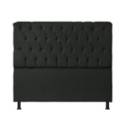 Cabeceira Estofada Para Cama De Casal Londres140 Cm Veludo  V