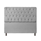 Cabeceira Estofada Para Cama De Casal Londres140 Cm Veludo  V