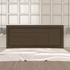 Cabeceira Estofada Para Cama Queen Barcelona Marrom - M. Arap