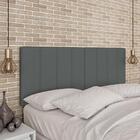 Cabeceira Estofada Para Cama Queen Dakota Cinza - Móveis Arap