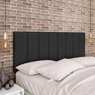 Cabeceira Estofada Para Cama Queen Dakota Preto - Móveis Arap